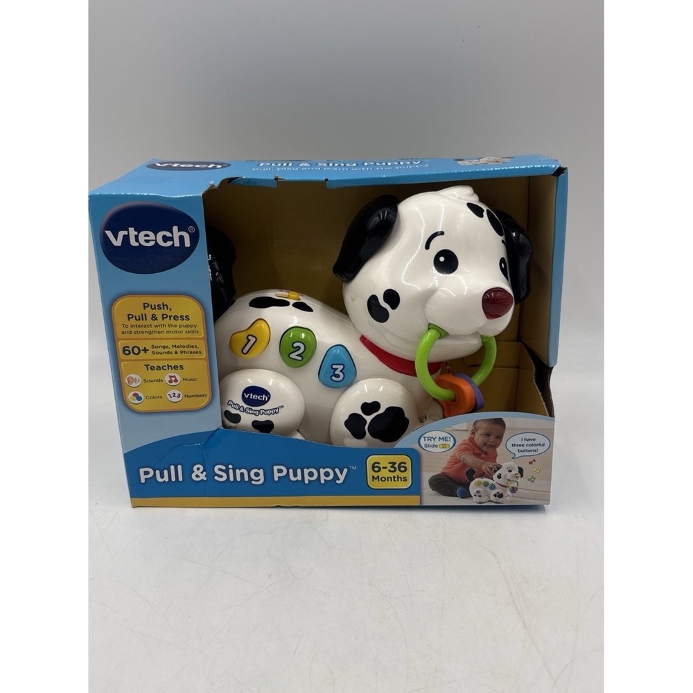 VTech Pull and Sing Puppy Toy 6-36 Months BRAND NEW  plays songs and moveable 🔥